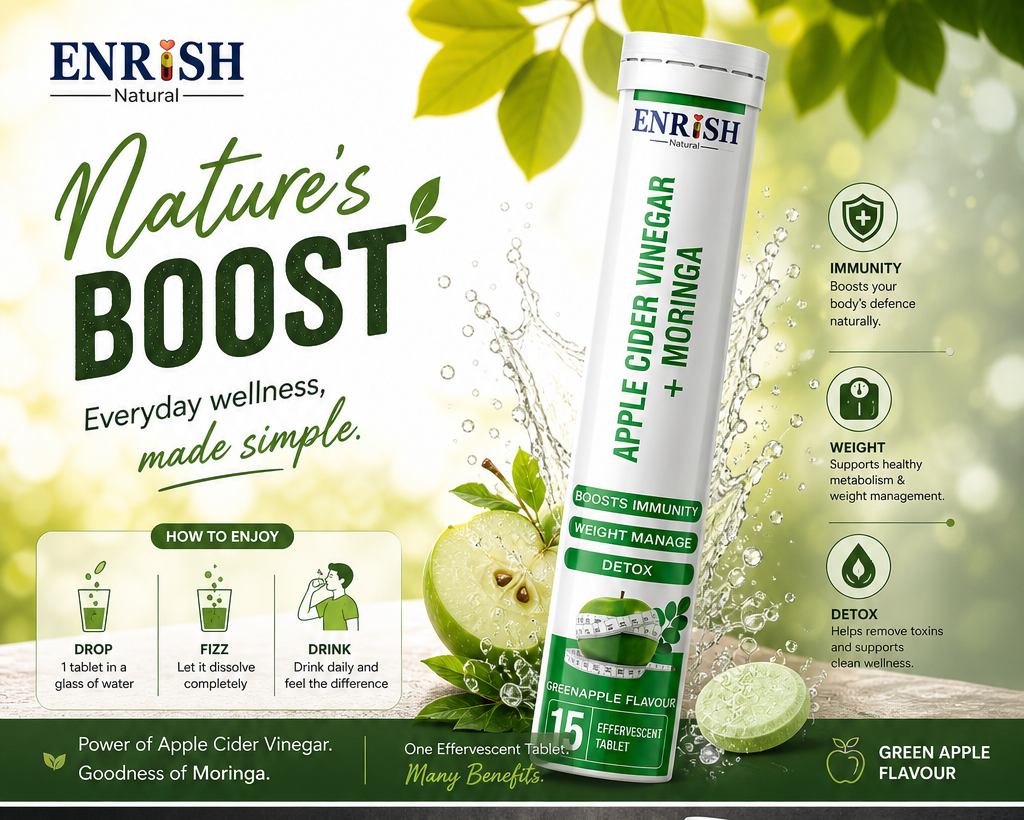 Enrish Natural ACV with Moringa