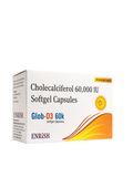 Glob-D3 60k capsules (Pack of 1 contains 12 capsules)