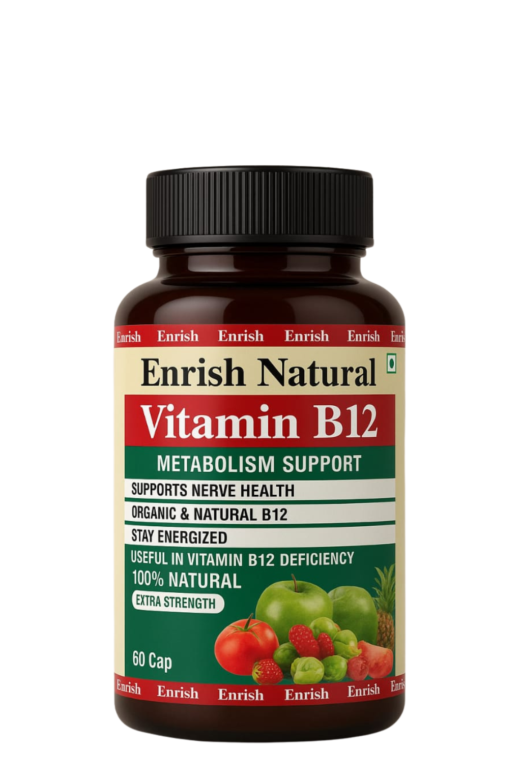 Enrish Natural Vitamin B12 Capsules