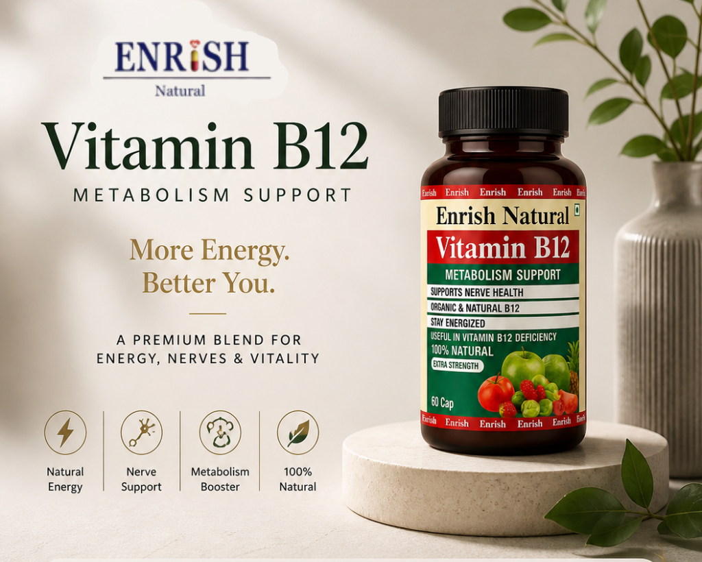Enrish Natural Vitamin B12 Capsules
