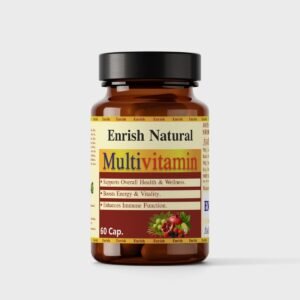 Enrish Natural Multivitamin | Plant-Based Ayurvedic Blend for Daily Wellness, Immunity & Energy | 60 Capsules